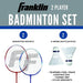 Franklin Sports 2 Player Badminton Set - 2 Racquets + 2 Shuttles 1