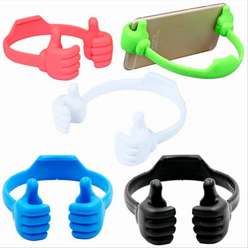 Artentino Set 12 Manitos Soporte Universal Celular Tablet Pastel Fluo 2