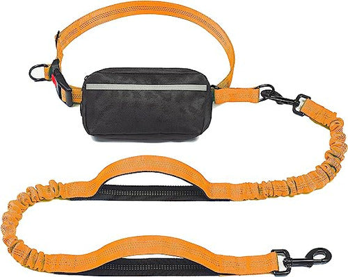 iYoShop Hands Free Dog Leash With Zipper Pouch - Gray G 0