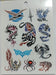 Temporary Self-Adhesive Tattoos Variety Pack 6 Sheets 35