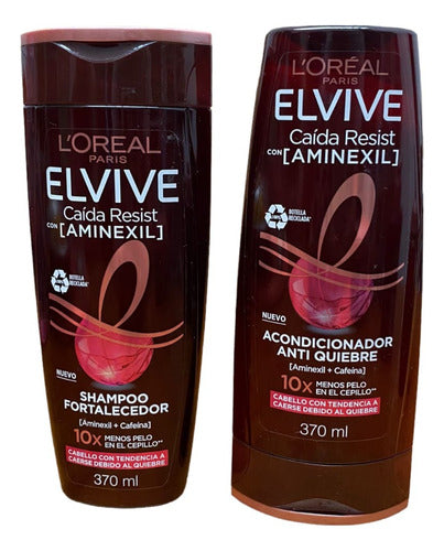 Pack Loreal Elvive Sha Y Aco + Serum + Crem Anti Caída 370ml 2