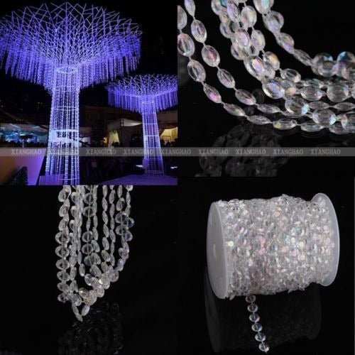 Iiridescent Garland Diamante Perla De Cristal 99ft 2