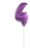 Tu Mundo Violet Number Balloon with Stand 5