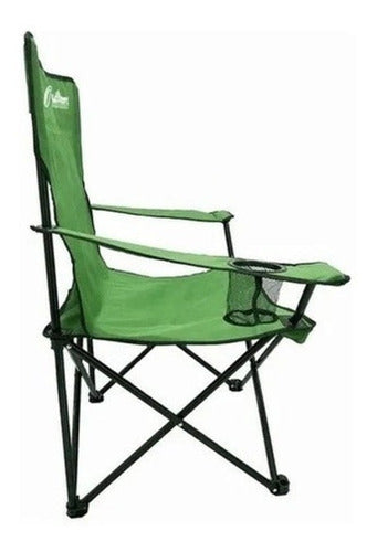 Outdoors Sillon Plegable Con Apoya Brazos Y Posa Vaso. Incluye Funda 3