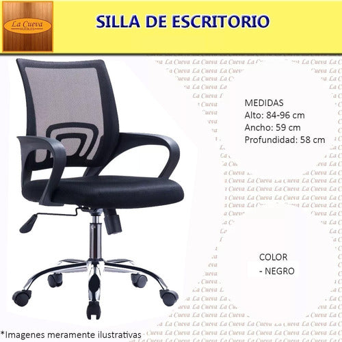 La Cueva Muebles Combo Escritorio - Biblioteca - Mesa De Pc - Silla Pc - Lcm 1