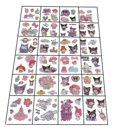 Sanrio 96 Planchas De Stickers Kuromi Cinnamoroll Melody 1