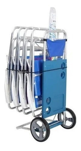 Mor Folding Beach Chair Transport Cart - Highly Practical 0