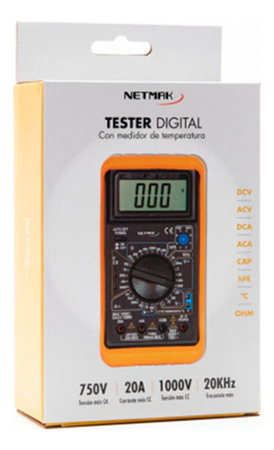 Netmak Digital Temperature Tester 9v with Rubber Protector PCREG 1