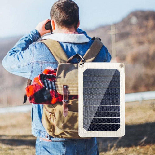 V Mochila Carregador De Painel Solar Power Bank Kit De 2