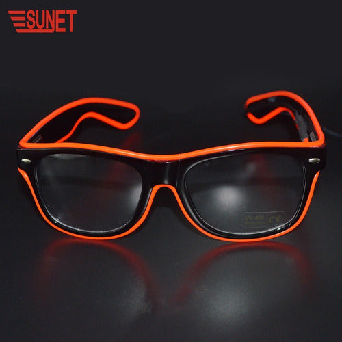 Generic Lentes Led Neon Fiestas Electronica Rave Bodas Azul L24 5