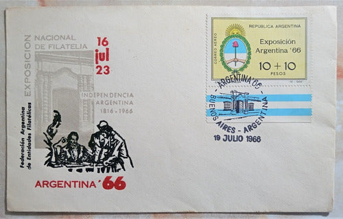 Argentina, Sobre Aéreo Expo Filatelia 1966 Pde L17697 0