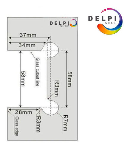 Bisagra Puerta Vidrio Vidrio 2 Unid Mampara 180º Acero Inoxi 1