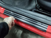 Carbon Fiber Door Sill Covers Volkswagen Vento Mk6 TSI Resin Logo 3