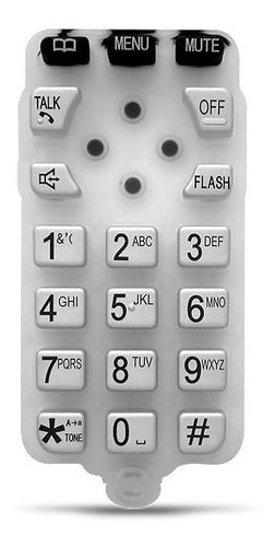 Teclado De Goma Para Teléfono Panasonic Kx-tg4021ag (no  M ) 0