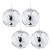 Suwimut 4 Pack Mirror Disco Ball, 6 Pulgadas Cool And Fun Si 0