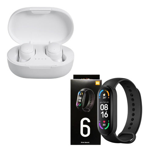 Unistore Combo Smartband M6 + Wireless Earphones A6S 1