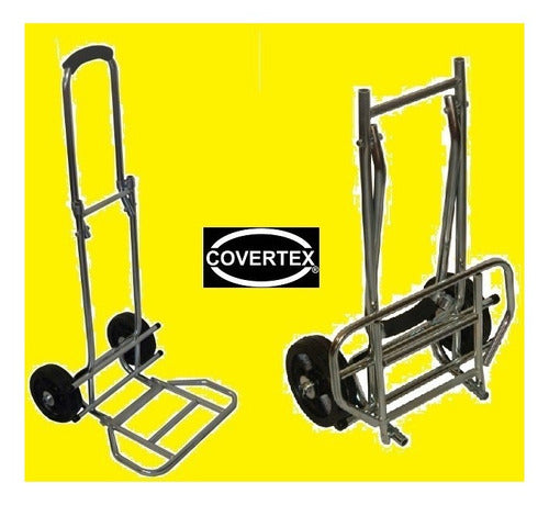 Carro Plegable Zorra Carga Portátil Equipaje Mudanza 80 Kg 1