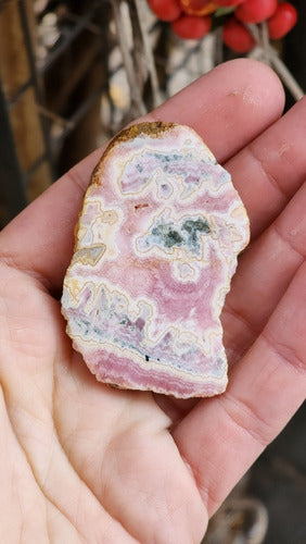 Ab Acero Polished Rhodochrosite Collection Stone - Double-Sided 2