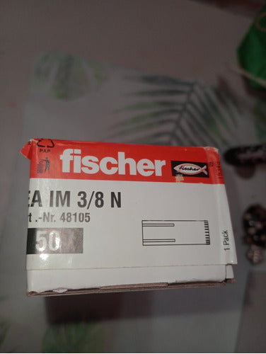 Broca Anclaje Im Fischer Taco Metálico 3/8 X 50 Unidades Opo 1