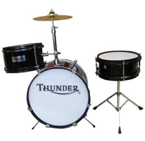 Thunder JBJ1044-BK Black Drum Set for Kids 0