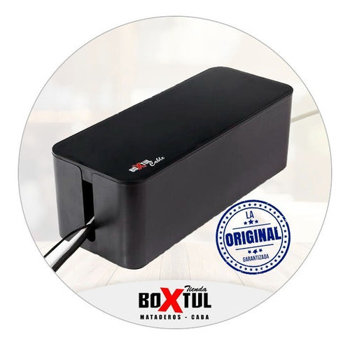 Organizer Box for Electric Cables Boxtul Power Strip Black 1