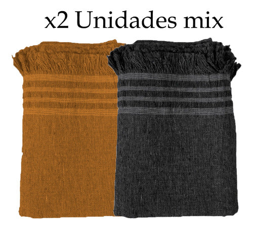 Rustic Dombielyy Blanket 2 1/2 Bed Mix Set of 2 1