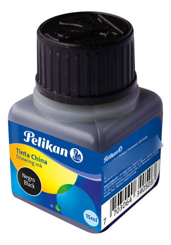 Pelikan Tinta China 15 Ml Negro Dibujo 0