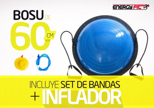 Bosu Semi-Sphere 60 cm Balance + Band Set + Inflator 19