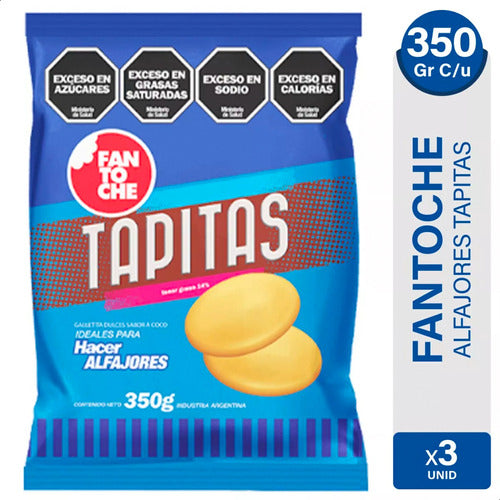 Fantoche Tapitas Cookies - Artisanal Alfajor Ideal - Pack of 3 0