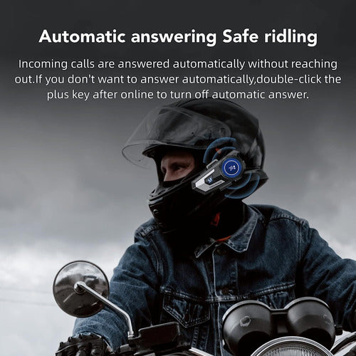 Auriculares Sking Bluetooth Para Casco De Motocicleta 6