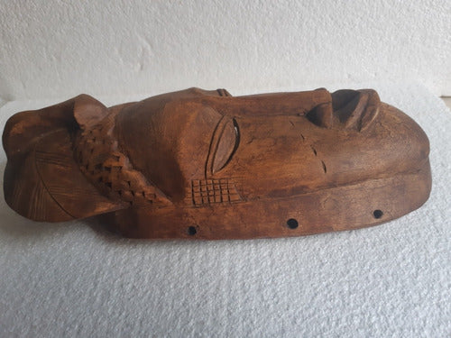 Máscara Budista De Madera , Adorno Para Pared 2