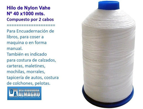 Vahe Nylon Thread No. 40 X 1000 Mts. for Binding 1