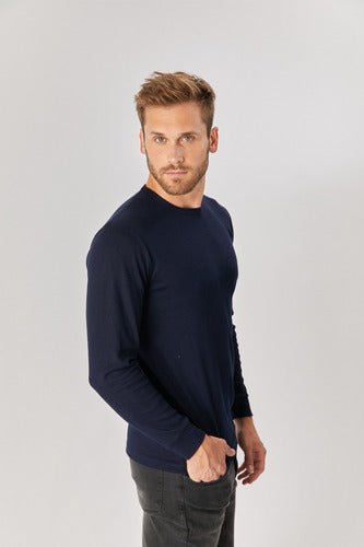 Tres Ases Thermal Cotton Long Sleeve T-Shirt for Men 25