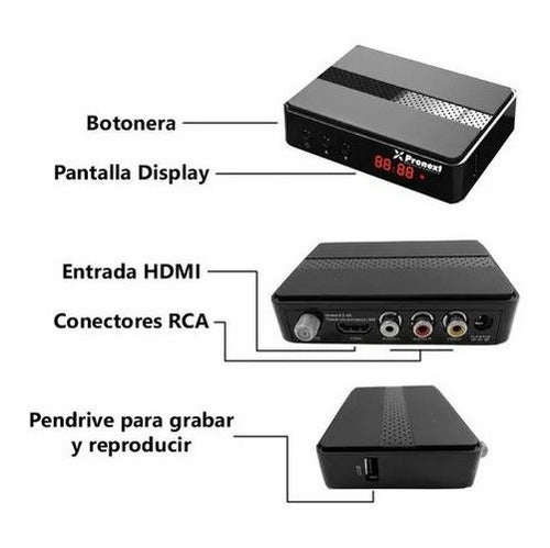 Pronext XT55 Digital TV Converter Catv TDA - La Plata 1