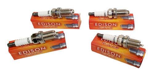 Edison Kit of 4 Spark Plugs for Ford Mondeo 1.8-2.0 16v Zetec PTR5A-13 0