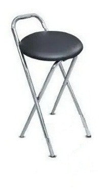 Mobilarg Low Folding Stool Chrome Kitchen Home 1