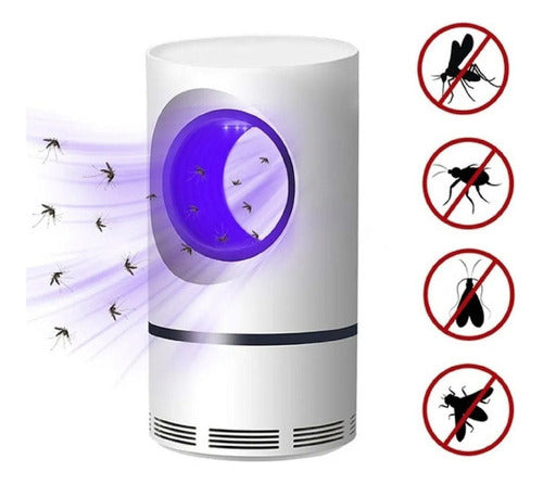 Lampara Atrapa Mosquitos Usb Con Bandeja Pequeña 0