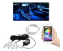 RGB LED Strip Fiber Optic Interior Car Kit Bluetooth 6m 0