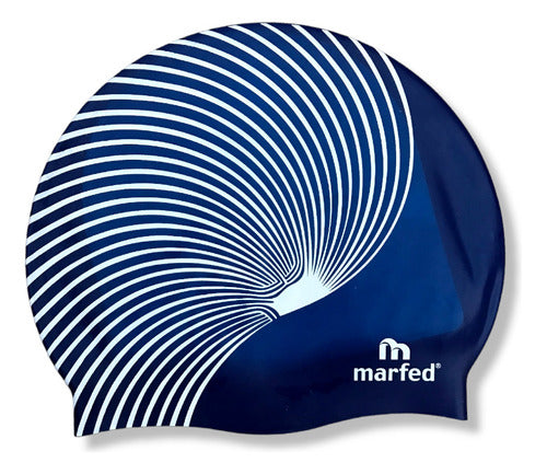 Swimming Cap Marfed Silicone Combined Colors for Pool 7