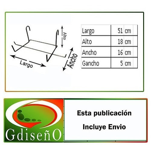 Gdiseño Hanging Planter Support N°50 Pack of 10 Wholesale 1