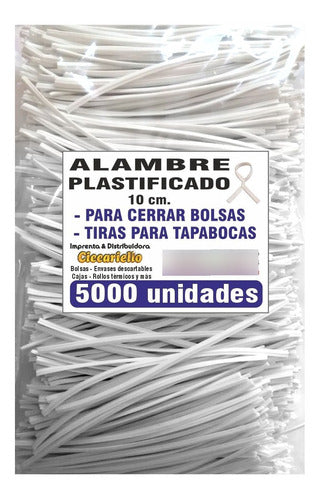 CICCARIELLO Precintos De Alambre, Forrado Con Pvc - 5000 Unidades 0