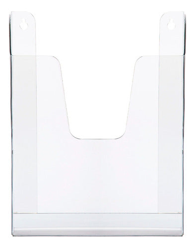 Dropmarket A4 Wall-Mounted Acrylic-Like Brochure Holder 5