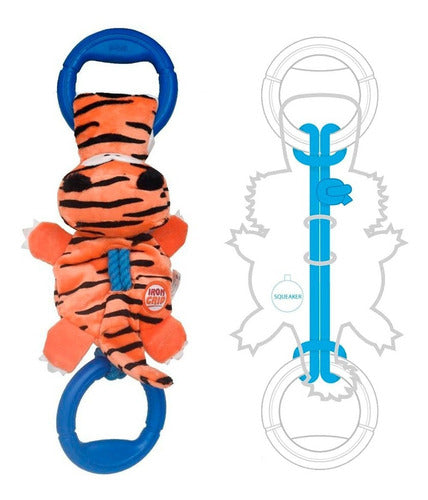 GiGwi Double Handle Tiger Chifle and Rope 4