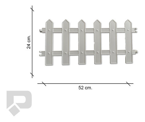 Rupor SRL Set X2 Cerco Cantero Plástico Jardín Tradicional 1mts 2