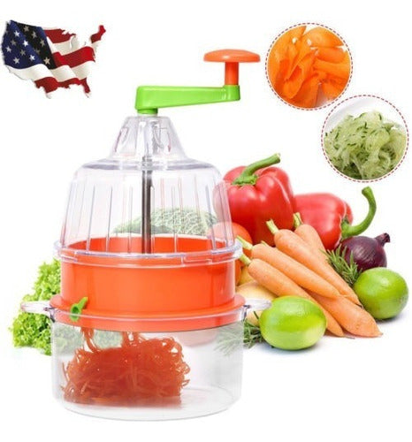 Manual Multi-Functional Spiral Cutter for Fruits and Vegetables 0