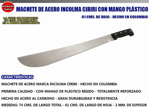 Machete De Acero Ciriri Incolma 61 Cm Colombia Monte Selva Bosque Delta Jardineria 2