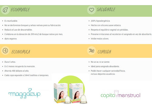 Maggacup Reusable Menstrual Cup - Ecological Cup 6