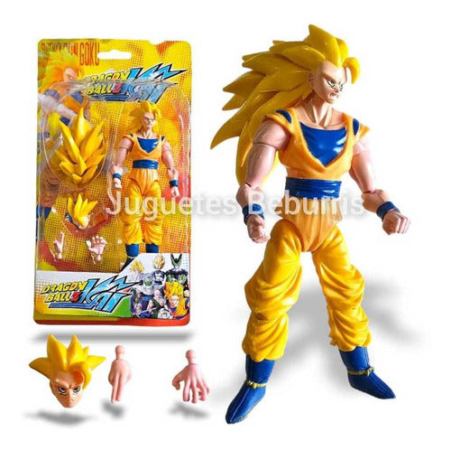 Gokú Super Sayayin Face 3.goku. Articulado. 17cm. C/accesor 0