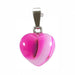 Natural Stone Heart Pendant Amethyst Moonstone Mini Heart Necklace 0