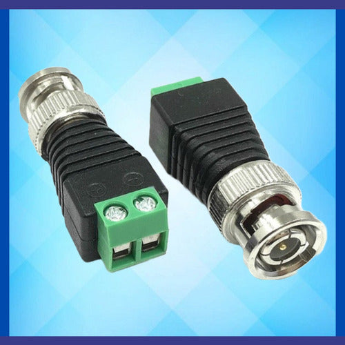 Genérica Pack X2 Fichas BNC Macho Para Cámara Seguridad Video Balun 4